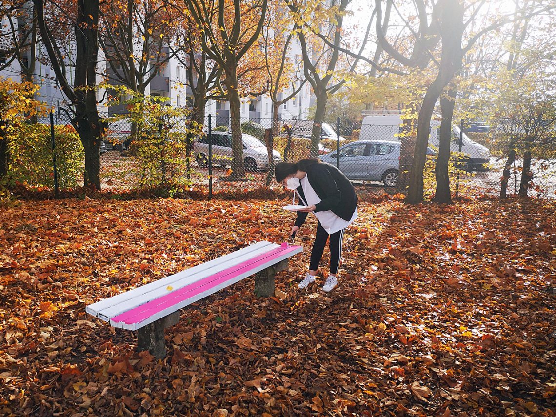 Campus Beauty Day am Campus Hannah Höch: Schülerinnen verschönern den Schulhof